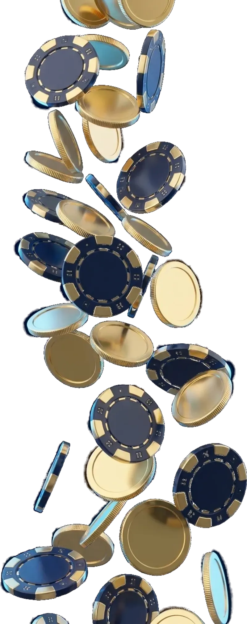 Coins falling into a brass tray